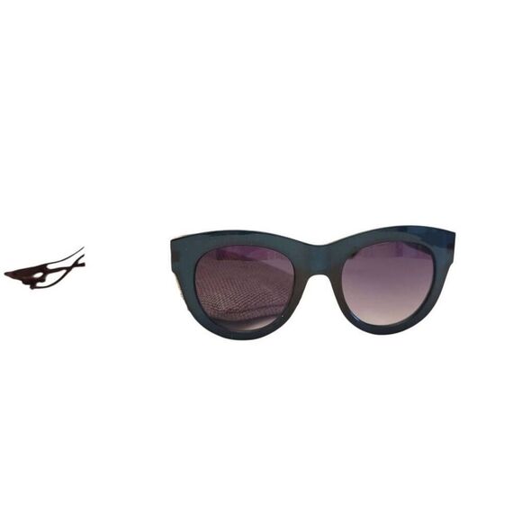 DotDash Headspace Teal Fade/Gradient Sunglasses with Soft Burlap Case - Picture 3 of 14